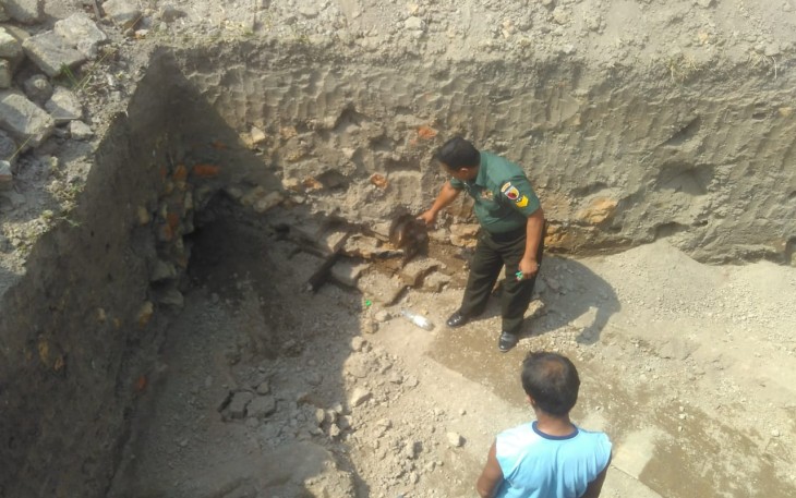 Ditemukan Susunan Batu Bata Kuno Diduga Bangunan Candi Di Desa Nambaan