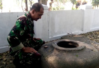 Pelda Sunarto Telusuri Jejak Situs Gentoro Bioro Yang Berada di Desa Kandangan Kecamatan Kandangan Kabupaten Kediri  