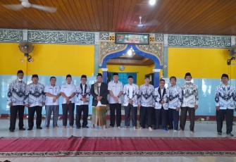 Halal bihalal tenaga pendidik Kecamatan Padang Jaya, Bengkulu Utara, Rabu (18/5/2022)