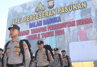 770 Personel Polda Bengkulu BKO Polres/ta Jajaran Siap Amankan Pemungutan Suara Pemilu 2024 