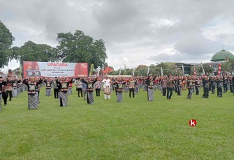 Flashmob Rangkaian Hari Jadi Kota Blitar ke- 118 (Foto : Faisal NR / Klikwarta.com)