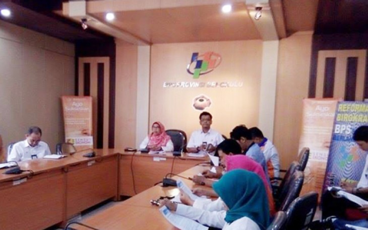 Jumpa pers BPS Provinsi Bengkulu, Rabu (01/03/2017)