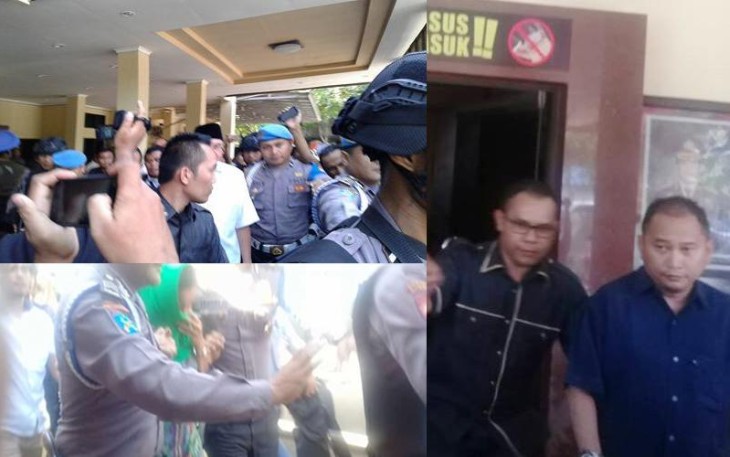 Tim KPK memboyong Gubernur Bengkulu Beserta Istri dan Bendahara Golkar. Foto: Rori Oktriyansyah 