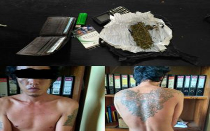 Terangka dan barang bukti saat diamankan. Foto : tribratanewsbengkulu.com