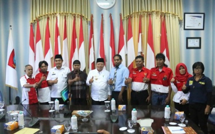 Audiensi PWRI Dengan Pejabat Wali Kota Benkulu