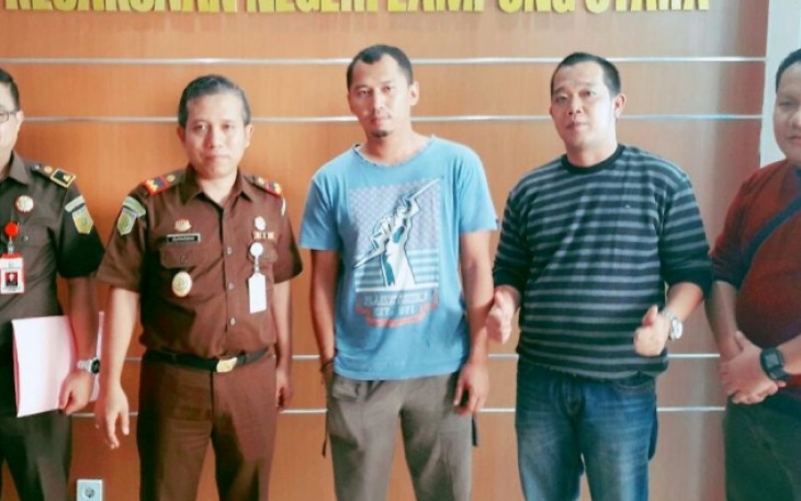 DPO Kejari Bengkulu berhasil ditangkap di Lampung Utara. Foto:bengkulutoday.com