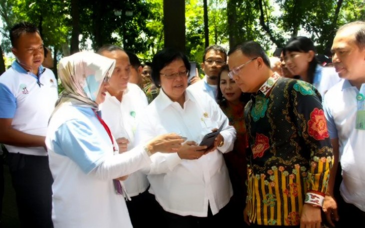 plt gubernur Rohidin Mersyah Dalam Acara Memperingati Hari Bhakti Rimbawan 2018