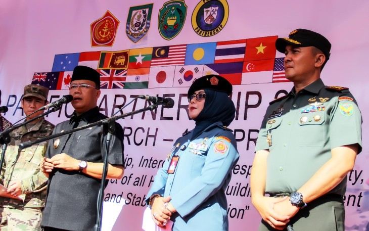 Penutupan Pacific partnership 2018, di Halaman Knator Gubernur Bengkulu.