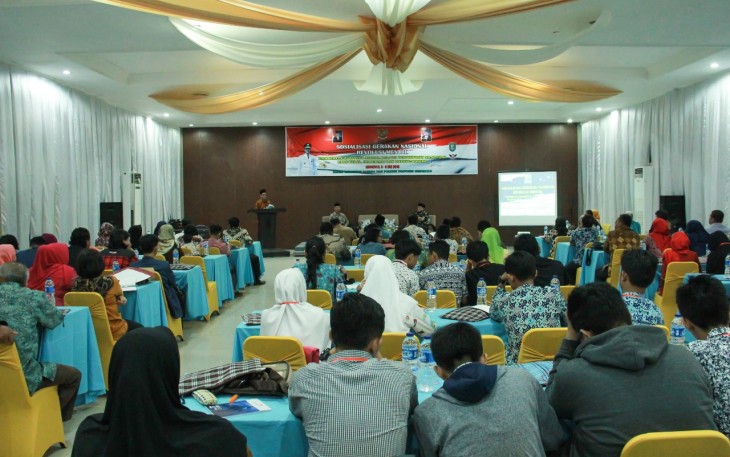 Badan kesatuan bangsa dan politik provinsi Bengkulu menggelar sosialisasi gerakan nasional revolusi mental.