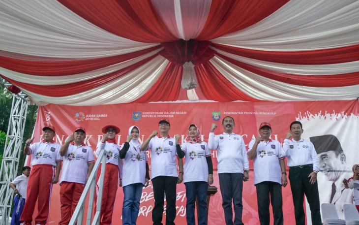 Rangkaian acara Puncak Bulan Bhakti Pancasila dalam rangka memperingati Hari Lahir Pancasila di Provinsi Bengkulu tahun 2018