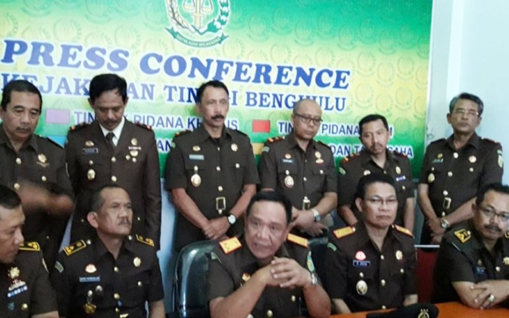 Press conference Kejati Bengkulu