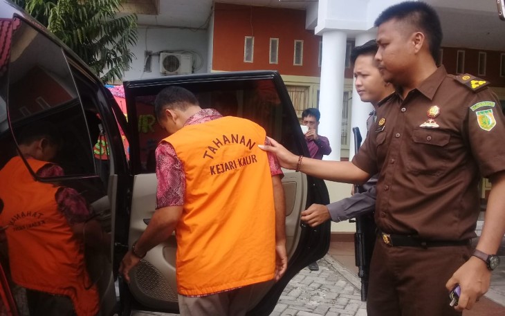Terangka Ju saat digelandang ke Lapas Malabero 
