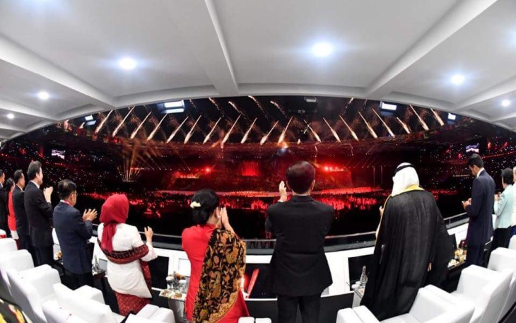 Presiden RI membuka perhelatan olahraga akbar Asian Games ke-18