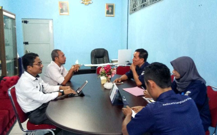Kominfo Bengkulu Utara Saat Mengunjungi Kominfosan Kota Bengkulu