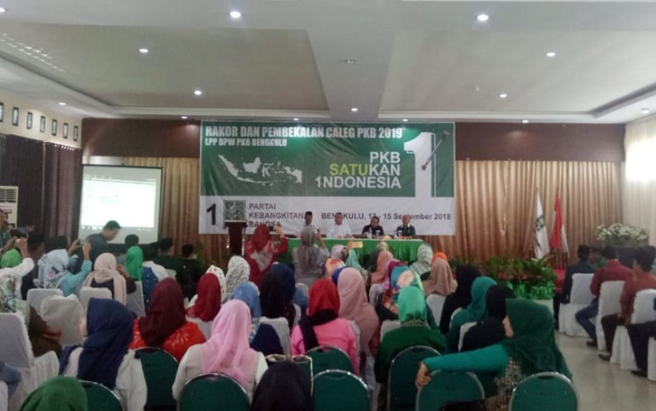 Rapat Koordinasi dan Pembekalan Caleg PKB 2019 di Hotel Puteri Gading Cempaka, Kamis (13/9/2018). 