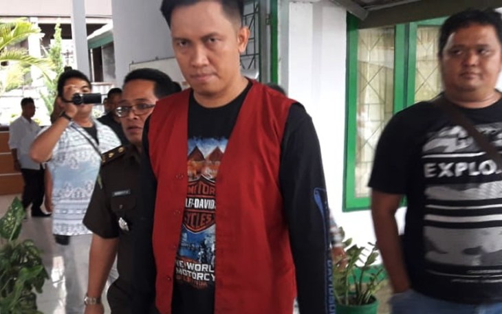 Iksanul Arif alias Itang ditahan Penyidik Kejari Bengkulu usai ditetapkan sebagai tersangka kasus Korupsi dana Beban Kerja ASN Pemkot Bengkulu