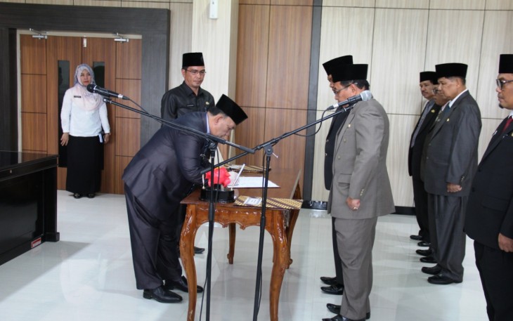 Pemprov Bengkulu menggelar mutasi jabatan terhadap 18 pejabat