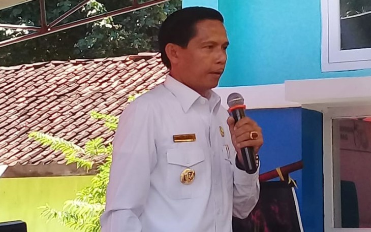 Bupati Kaur Gusril Pausi, S.Sos saat memberikan kata sambutan