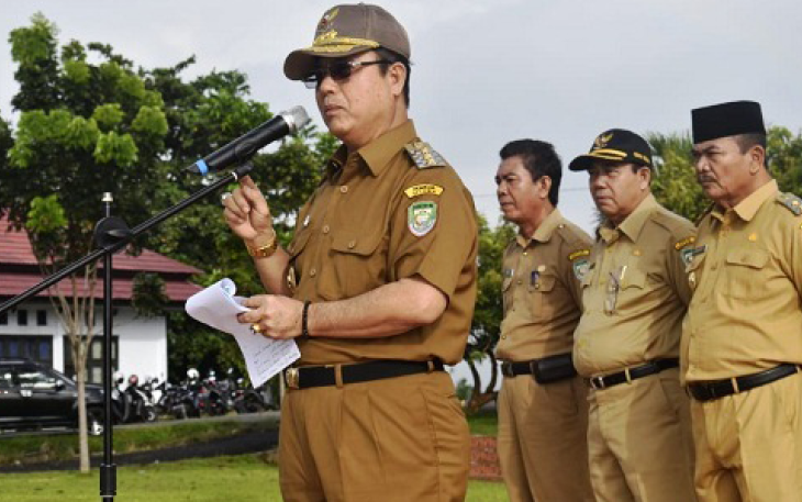 Bupati Seluma Bundra Jaya Pimpin Apel 