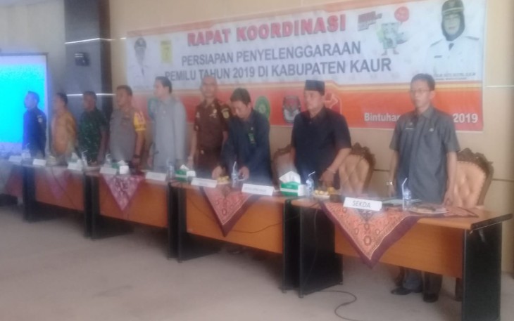 Bupati Kaur Buka Rakor Persiapan Penyelenggaraan Pemilu 2019