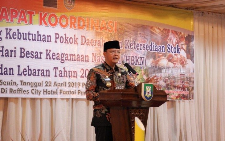Gubernur Bengkulu Rohidin Mersyah 