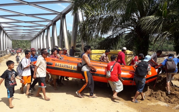 Proses pencarian korban terus dilakukan oleh tim gabungan