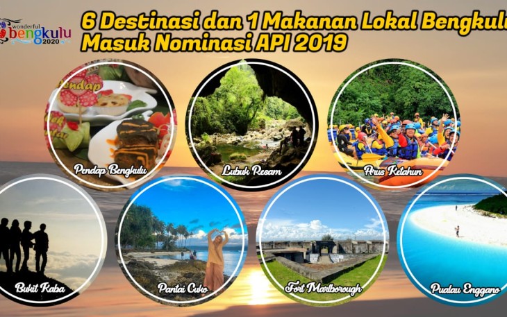 6 Destinasi Wisata dan 1 Makanan Tradisional Bengkulu Masuk Nominasi API 2019