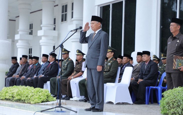 Plt Bupati Asahan Surya Saat menjadi Irup peringatan hari lahir Pancasila