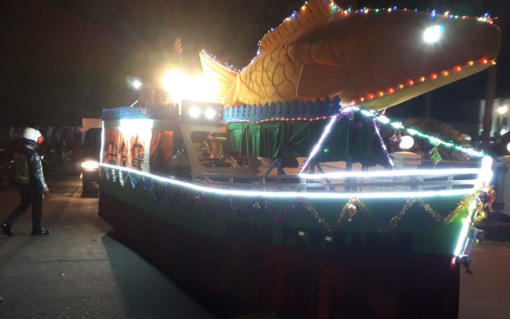 Pemkab Asahan Semarakan Malam Takbir Dengan Karnaval Mobil Hias