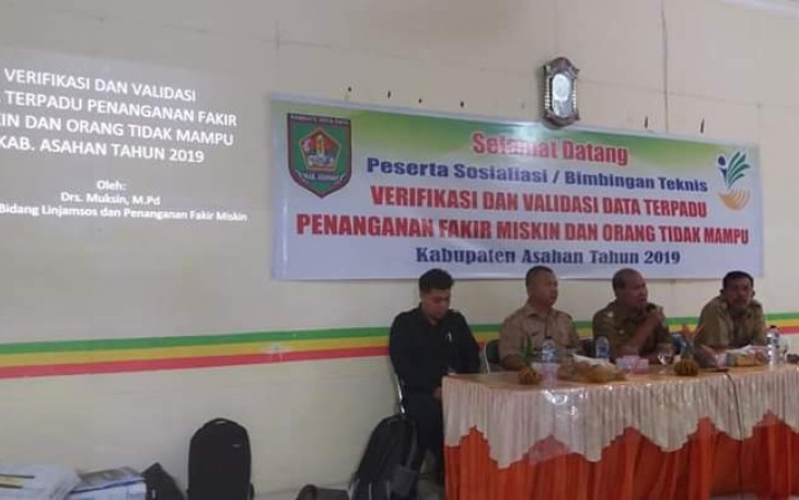 Dinsos Asahan Verivali Data Terpadu Fakir Miskin di 25 Kecamatan