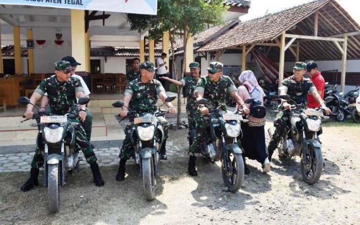 Danrem 071/Wijayakusuma didampingi Dandim 0712/Tegal Siap Trek Lintas TMMD Jatimulya