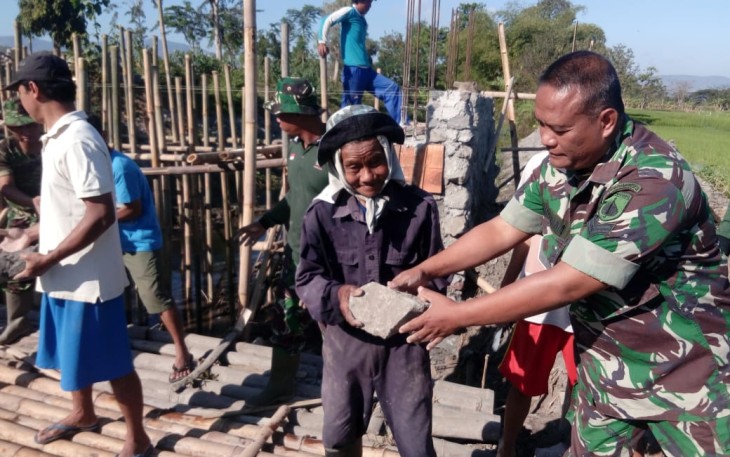 Semangat Mbah Sugiman Dalam MensukseskanTMMD Reg 105 Kodim Klaten