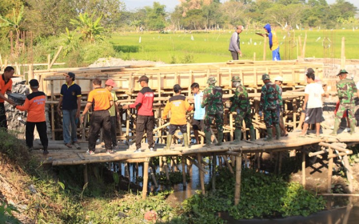 Polri Dukung Penuh TNI dalam TMMD Reg 105 Kodim Klaten