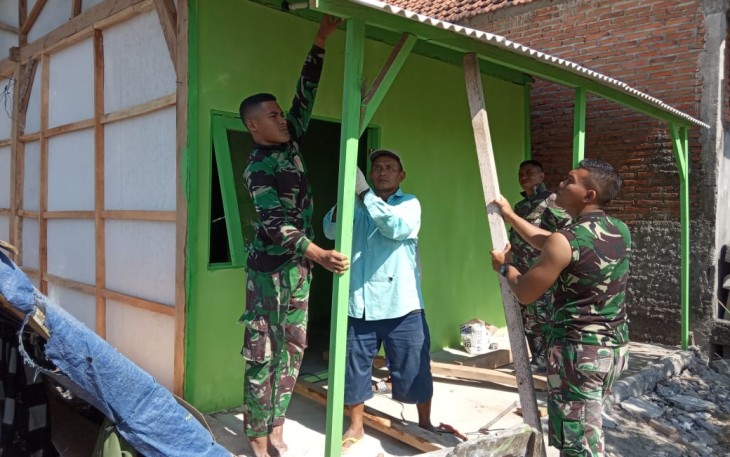 Salah satu RTLH yang dibangun di TMMD 105