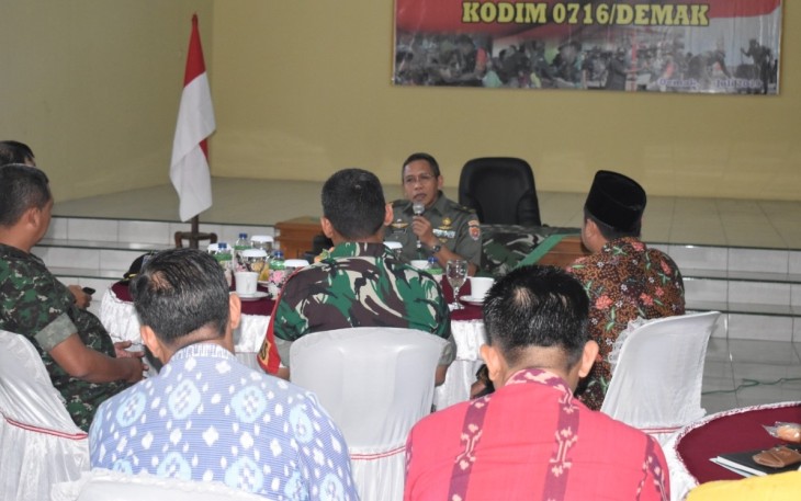 Brigjen TNI Herawan. M.Si sampaikan pesan pesan dalam kunjungan di Kalikondang