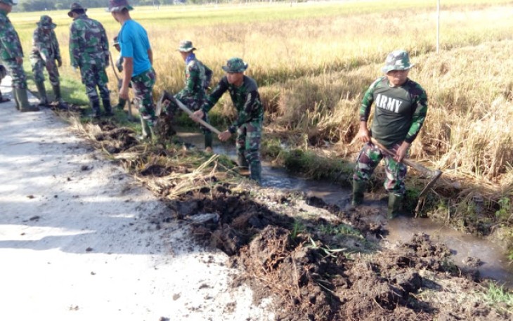 Betonisasi Jalan TMMD Kodim Klaten Sudah Jadi