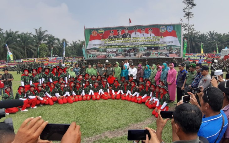 Kegiatan TMMD Ke-105 Kodim 0209/LB Secara Resmi Ditutup Kasdam I/BB