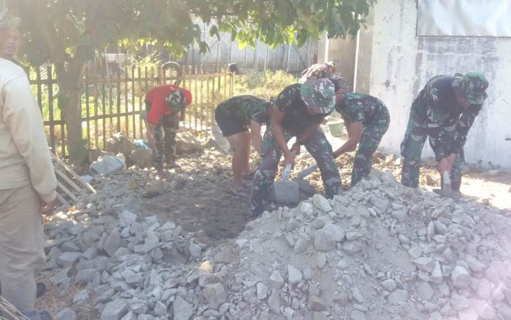 Kerja Keras Menjelang Berakhirnya TMMD