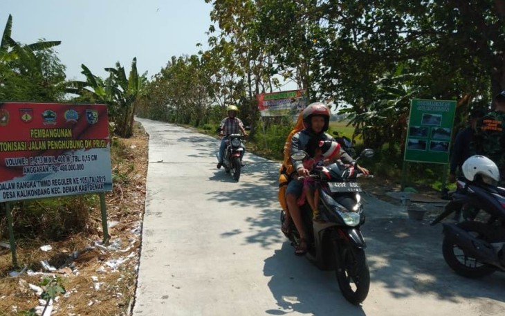 Hasil TMMD Kalikondang Diharapkan Bisa Sejahterakan Masyarakat