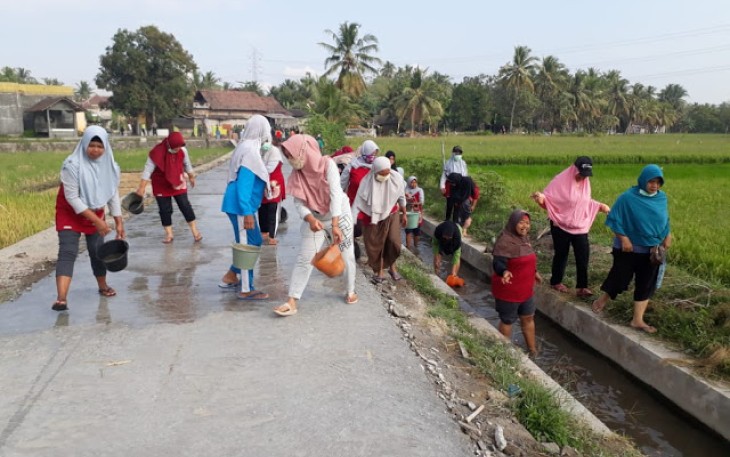 Cukup Besar Dukungan Ibu-Ibu di TMMD Kodim Klaten
