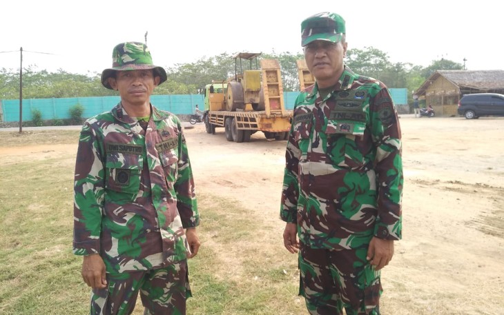 Kasdim 0510 Tinjau lokasi TMMD Kronjo