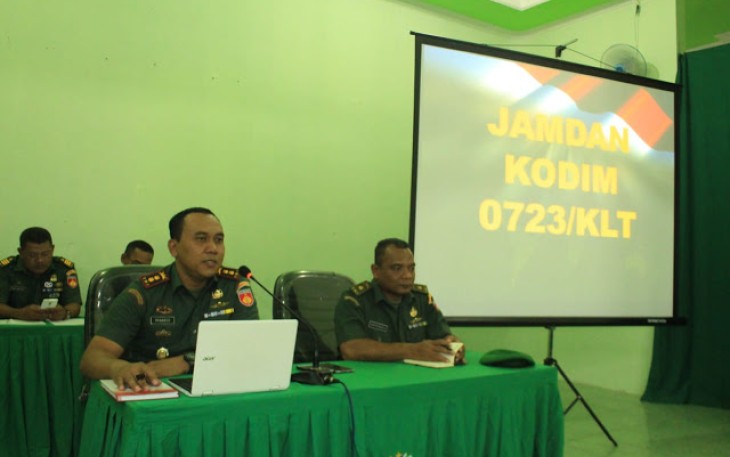 Komandan Kodim 0723 Klaten Letnan Kolonel Kavaleri Minarso S I P