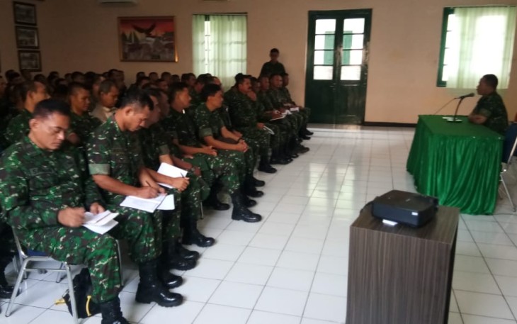 Kasdim 0703 Kumpulkan Prajurit TNI dan PNS Matangkan TMMD 106 Kodim Cilacap