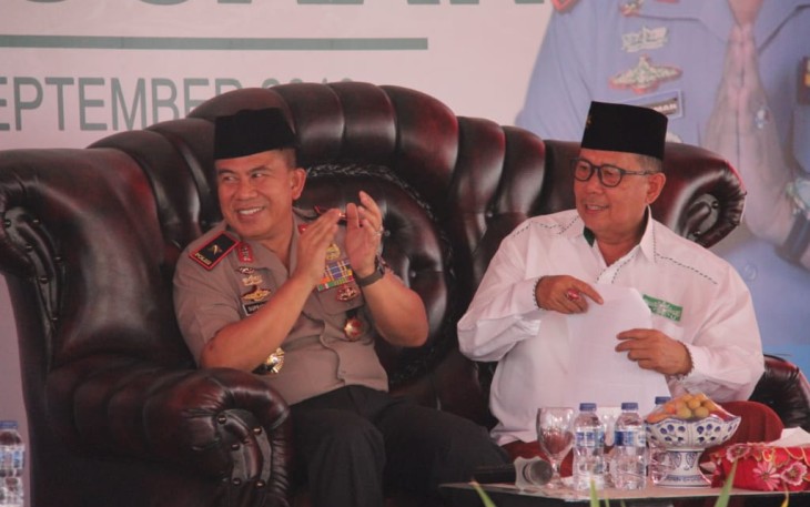 Ketua PW NU Bengkulu saat Bersama Kapolda Bengkulu