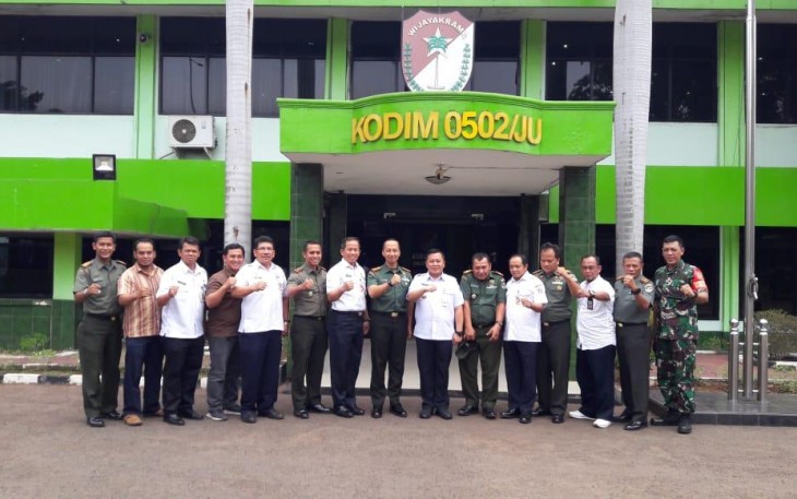 Wali Kota Jakarta Utara Sigit Wijatmoko Sambangi Kodim 0502 Jakarta Utara