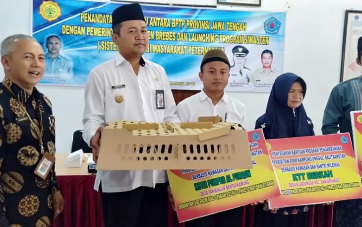 Wakil Bupati Brebes H Narjo Bersama Perwakilan Santri Milenial