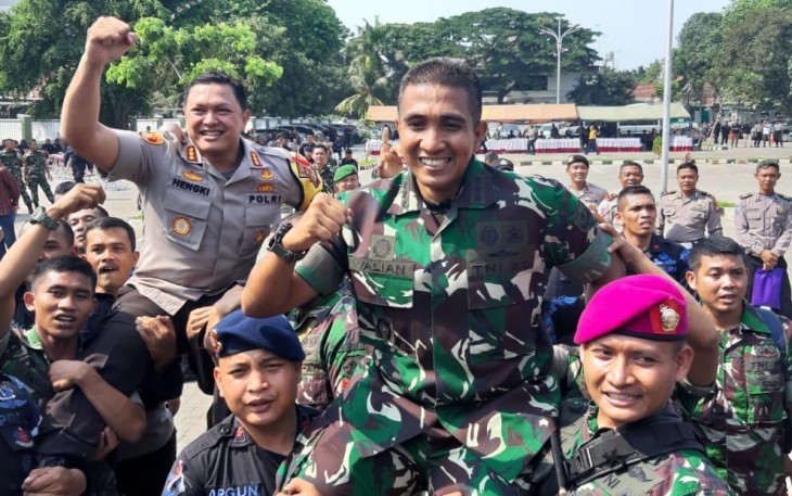 Kodim 0503/JB Bersama Tiga Pilar Gelar Kegiatan Olahraga Bersama