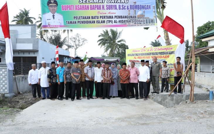 Bupati Asahan Kunjungi Lokasi Pembangunan TPAI Al-Hidayah