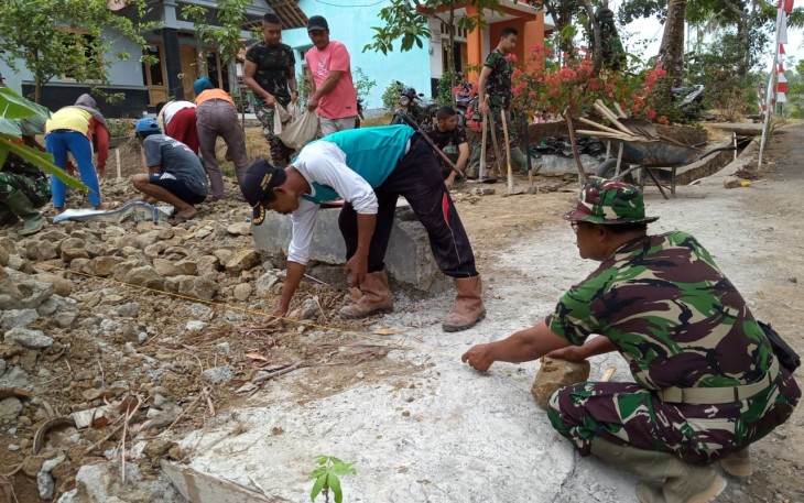 Pelaksanaan Pekerjaan Dalam TMMD 106 Kodim 0703 Cilacap