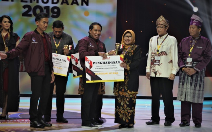 Kabupaten Tegal Raih Predikat Layak Pemuda 2019 Kategori Utama